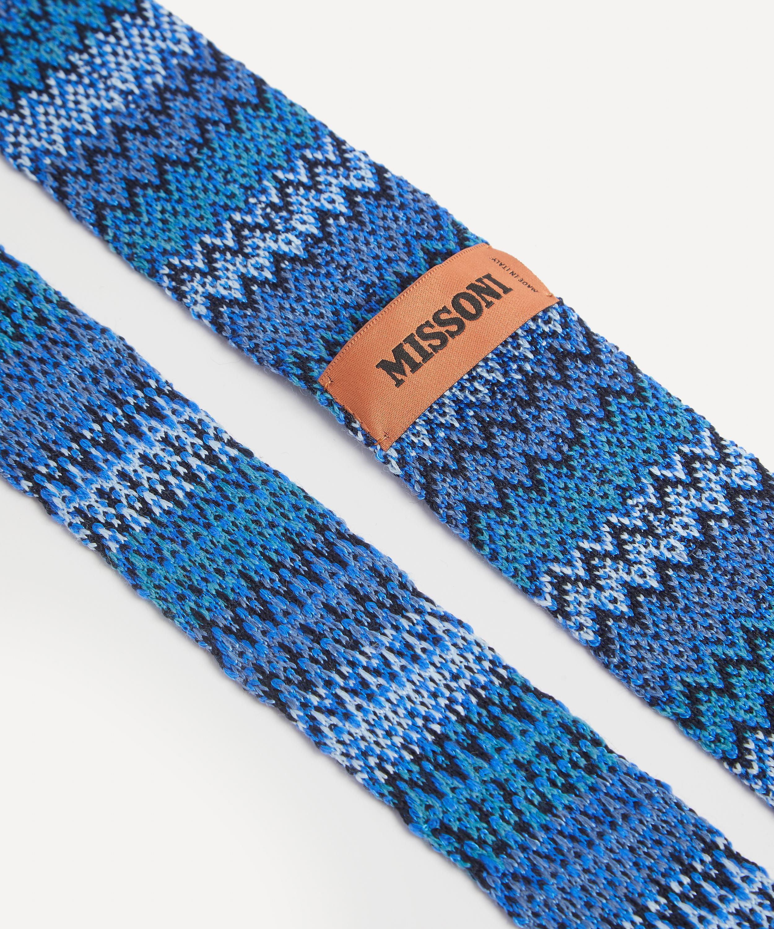 Missoni - Tonal Zig Zag Knit Tie image number 2