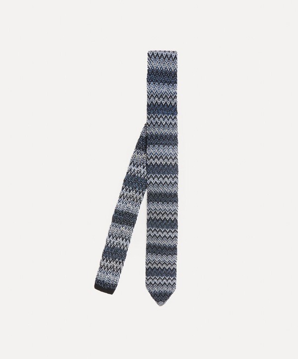 Missoni - Tonal Zig Zag Knit Tie