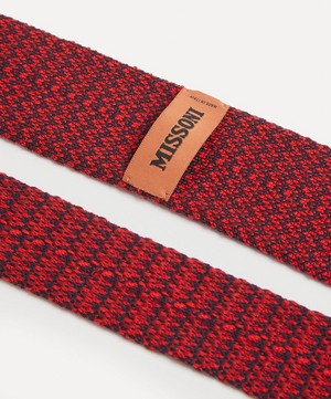 Missoni - Tonal Mini Zig Zag Knit Tie image number 2