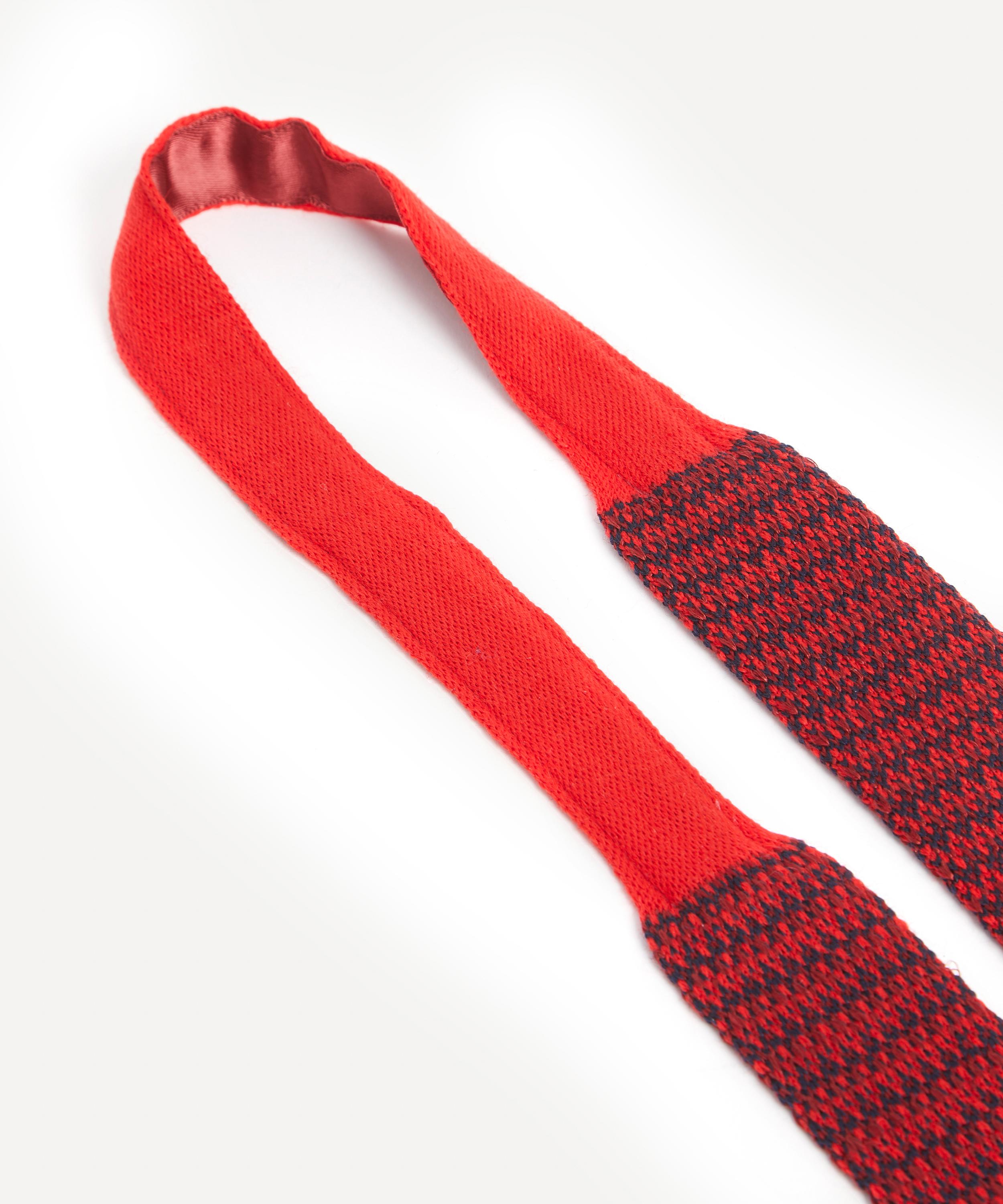 Zig Zag Webbing: Red & Natural