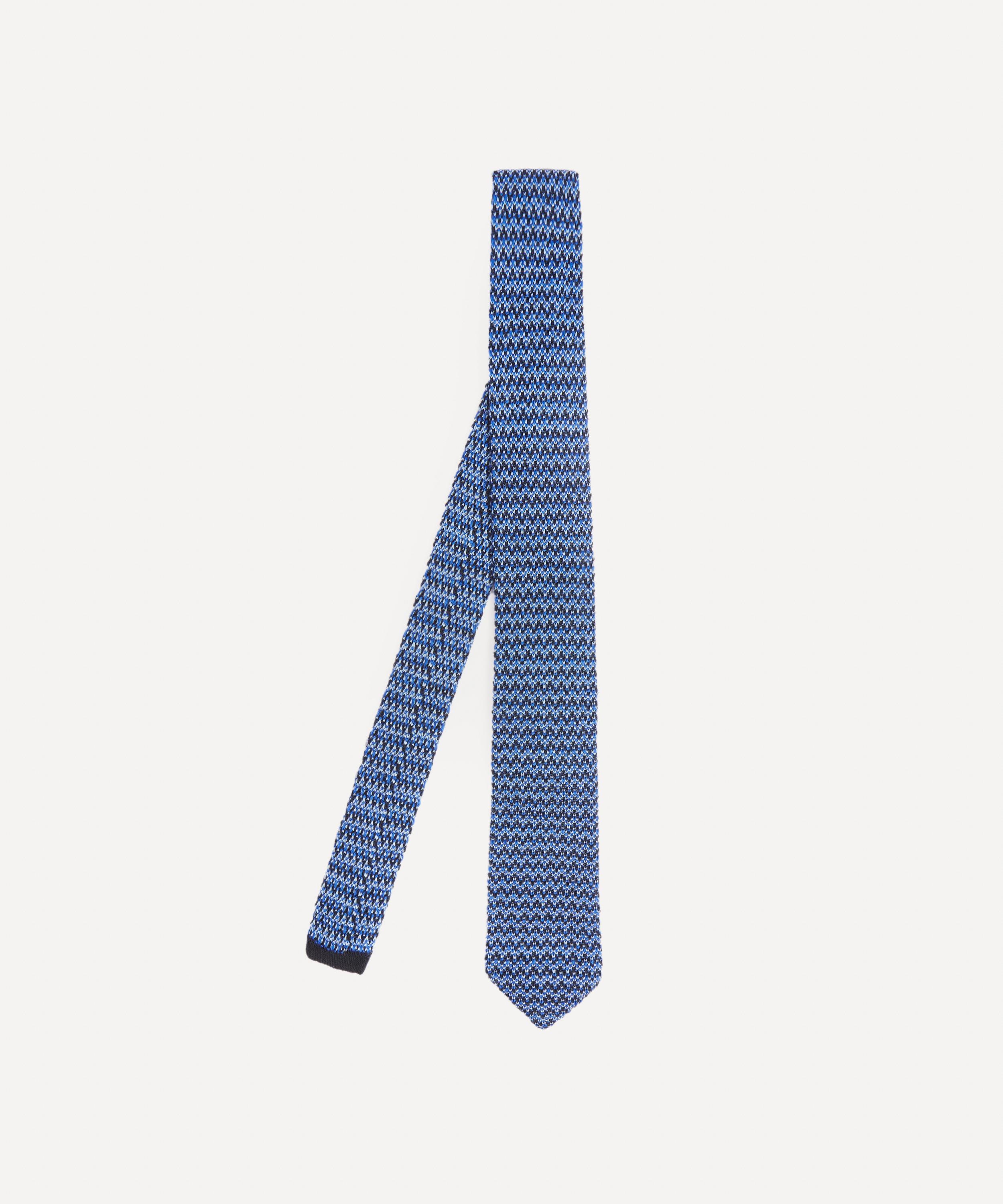 Missoni - Tonal Mini Zig Zag Knit Tie image number 0