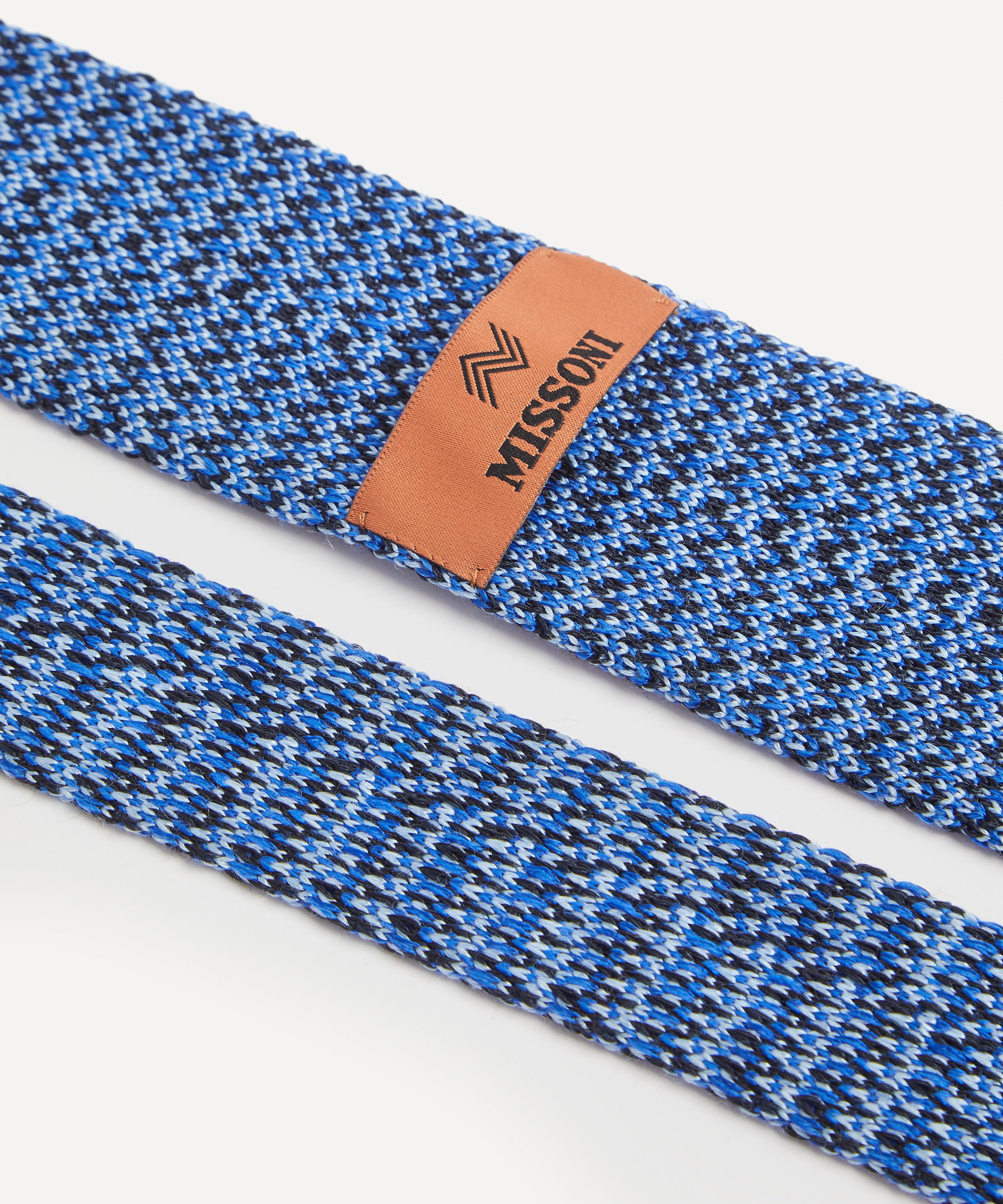 Missoni - Tonal Mini Zig Zag Knit Tie image number 2