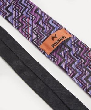 Missoni - Tonal Stripe and Zig Zag Silk Tie image number 2
