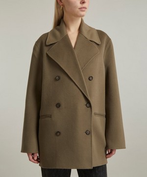 Toteme - Wool Doublé Pea Coat image number 2