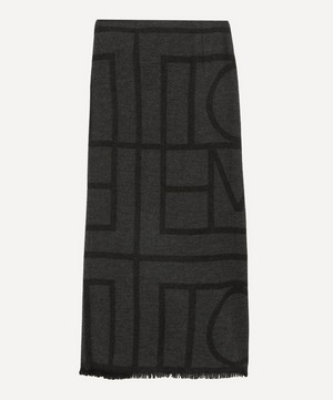 Toteme - Wool Monogram Sarong image number 2