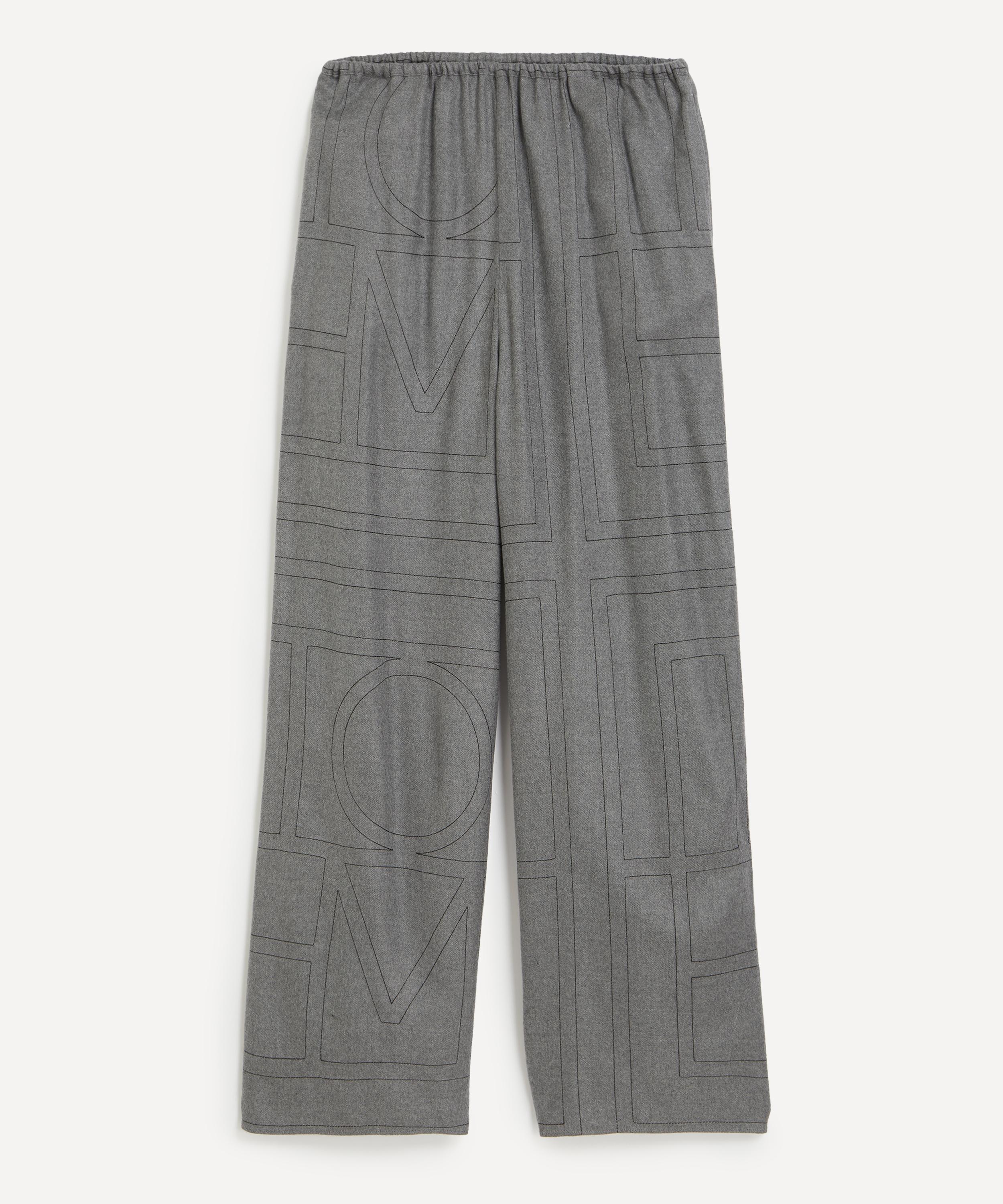 Toteme - Monogram Flannel PJ Bottoms image number 0