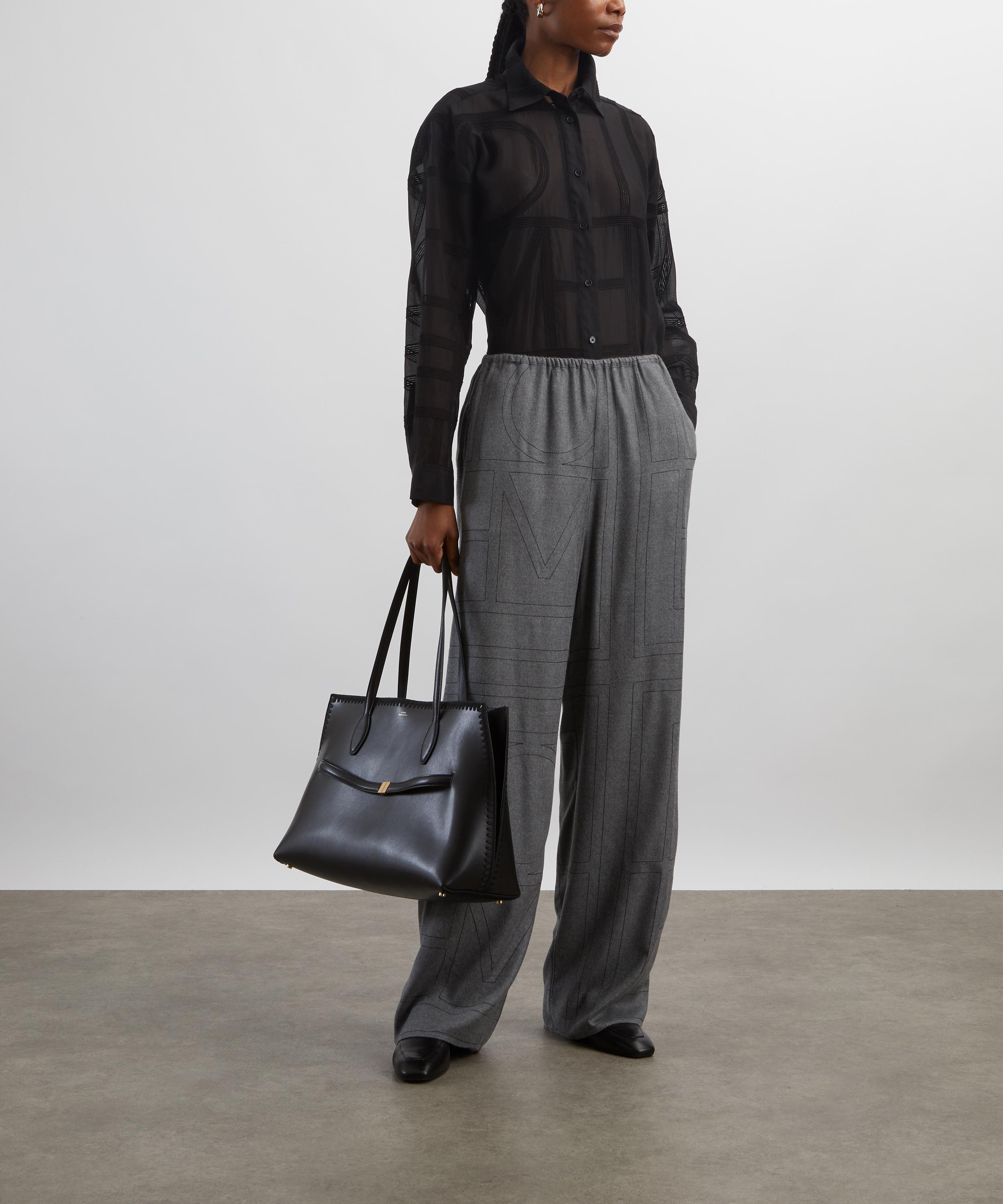 Toteme - Monogram Flannel PJ Bottoms image number 1
