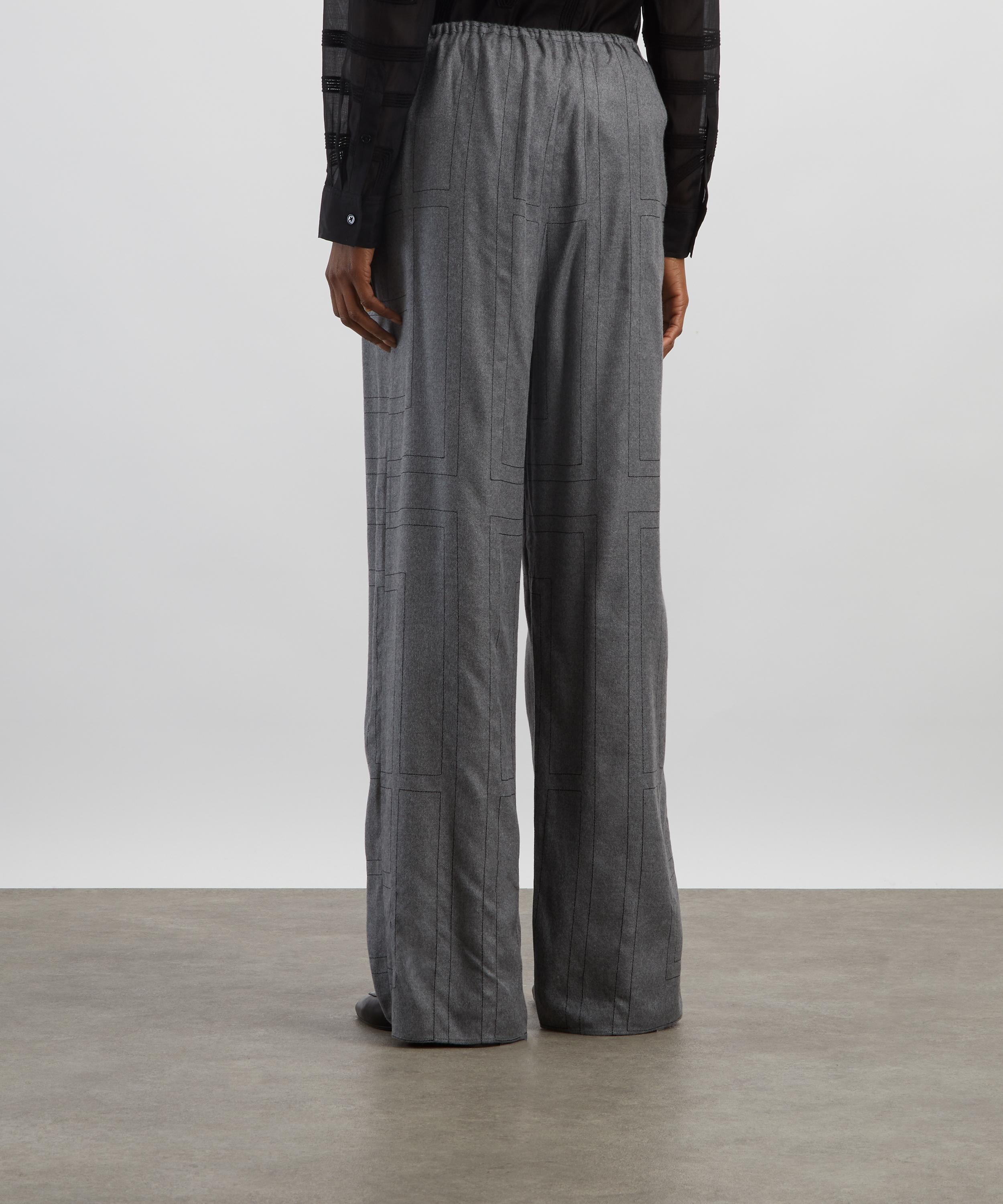 Toteme - Monogram Flannel PJ Bottoms image number 3