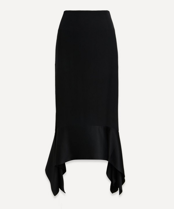 Toteme - Satin-Sash Crepe Skirt image number null