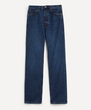 Toteme - Classic Cut Full Length Dark Blue Jeans image number 0