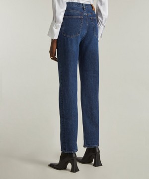 Toteme - Classic Cut Full Length Dark Blue Jeans image number 3