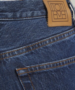 Toteme - Classic Cut Full Length Dark Blue Jeans image number 4
