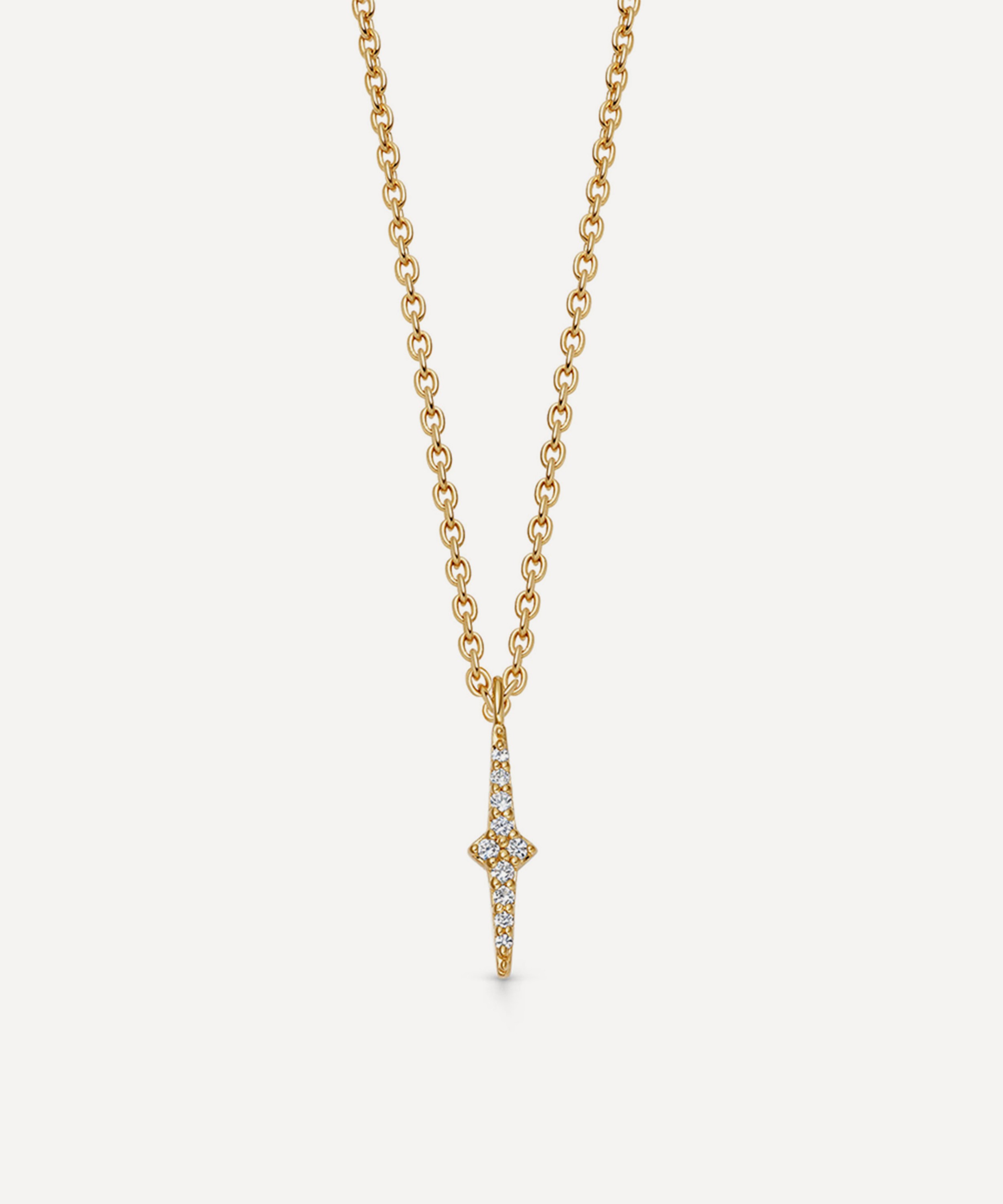 Astley Clarke - 18ct Gold-Plated Vermeil Silver Luna Light Pendant Necklace image number 0