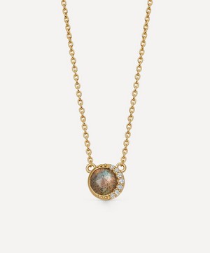 Astley Clarke - 18ct Gold-Plated Vermeil Silver Luna Labradorite Pendant Necklace image number 0