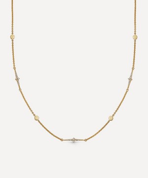 Astley Clarke - 18ct Gold-Plated Vermeil Silver Luna Light Station Necklace image number 0