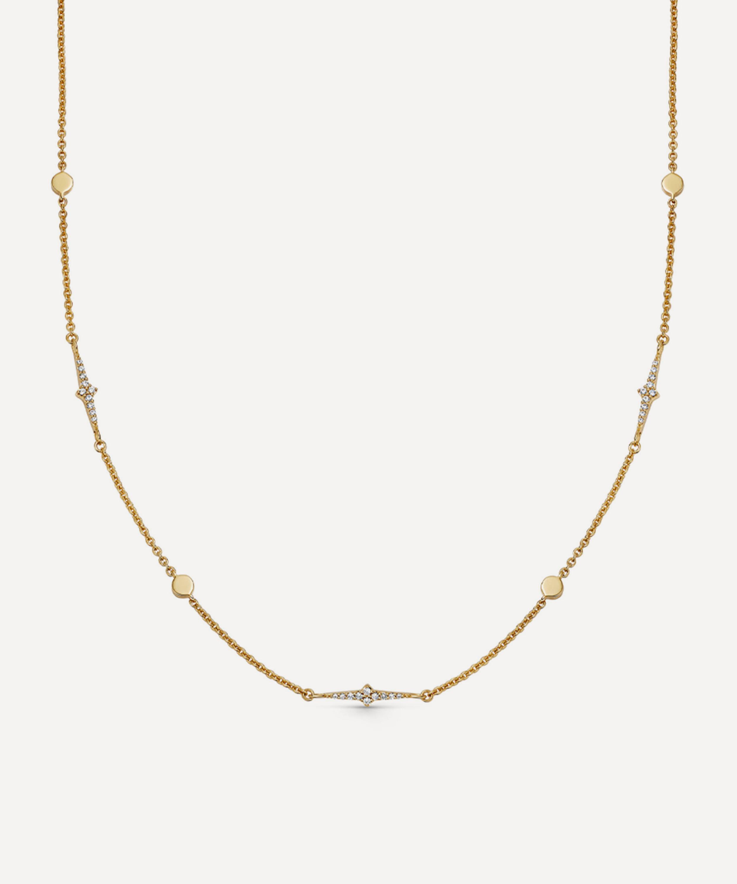 Astley Clarke - 18ct Gold-Plated Vermeil Silver Luna Light Station Necklace