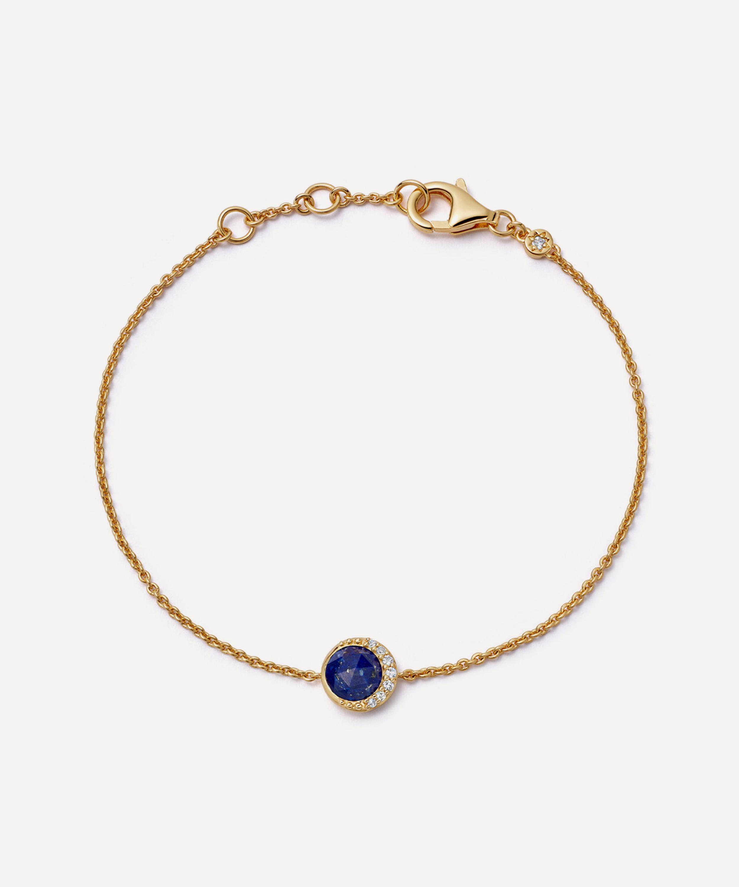 Astley Clarke - 18ct Gold-Plated Vermeil Silver Luna Lapis Bracelet image number 0