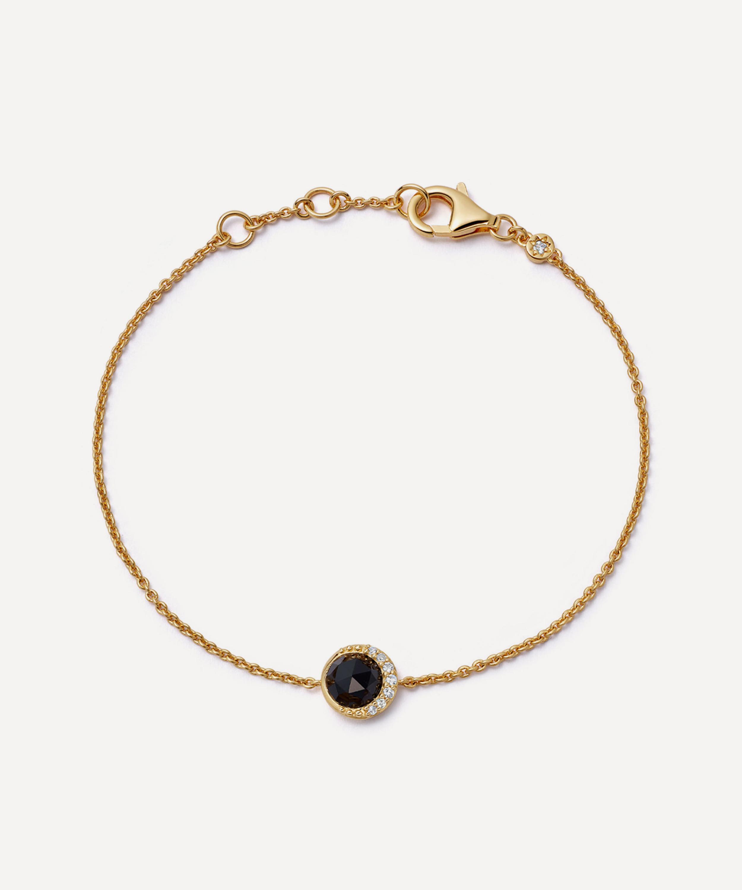 Astley Clarke - 18ct Gold-Plated Vermeil Silver Luna Black Onyx Bracelet image number 0