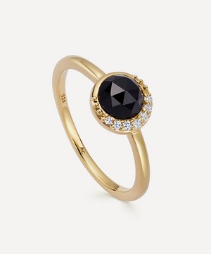 Astley Clarke - 18ct Gold-Plated Vermeil Silver Luna Black Onyx Ring image number 0