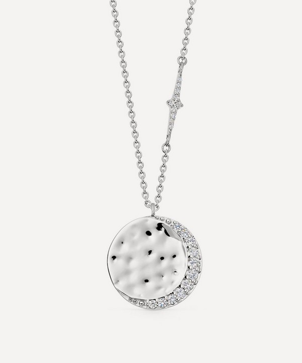 Astley Clarke - Sterling Silver Luna Crescent Pendant Necklace image number null