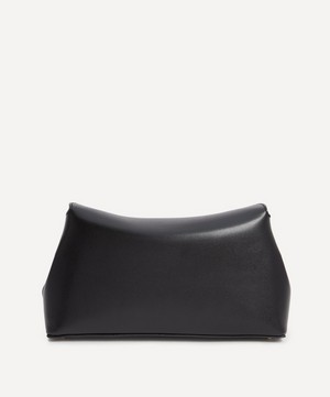 Toteme - T-Lock Black Leather Clutch image number 2