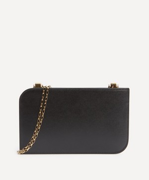 Toteme - Black Leather Chain Clutch Bag image number 0