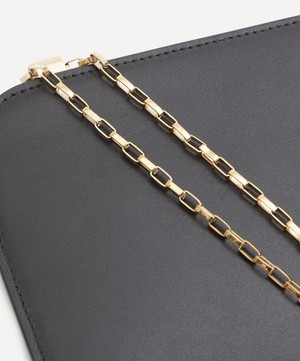 Toteme - Black Leather Chain Clutch Bag image number 3