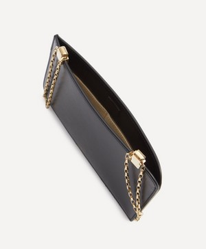 Toteme - Black Leather Chain Clutch Bag image number 4