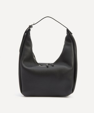 Toteme - Belt Hobo Black Grain Leather Shoulder Bag image number 0