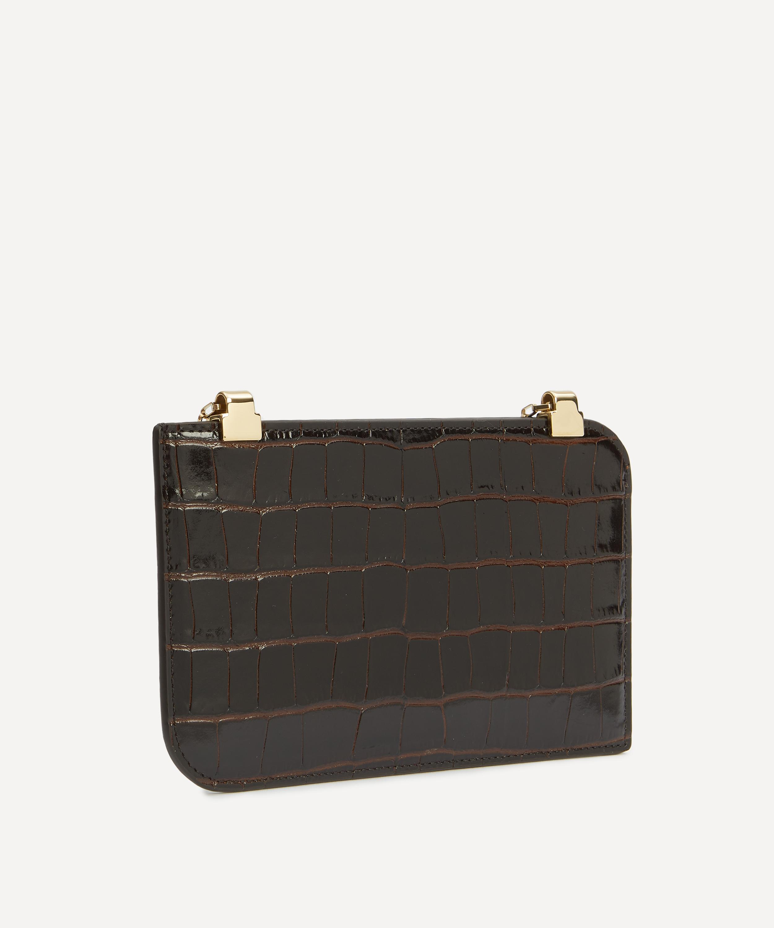 Toteme - Embossed Leather Chain Clutch Bag image number 2