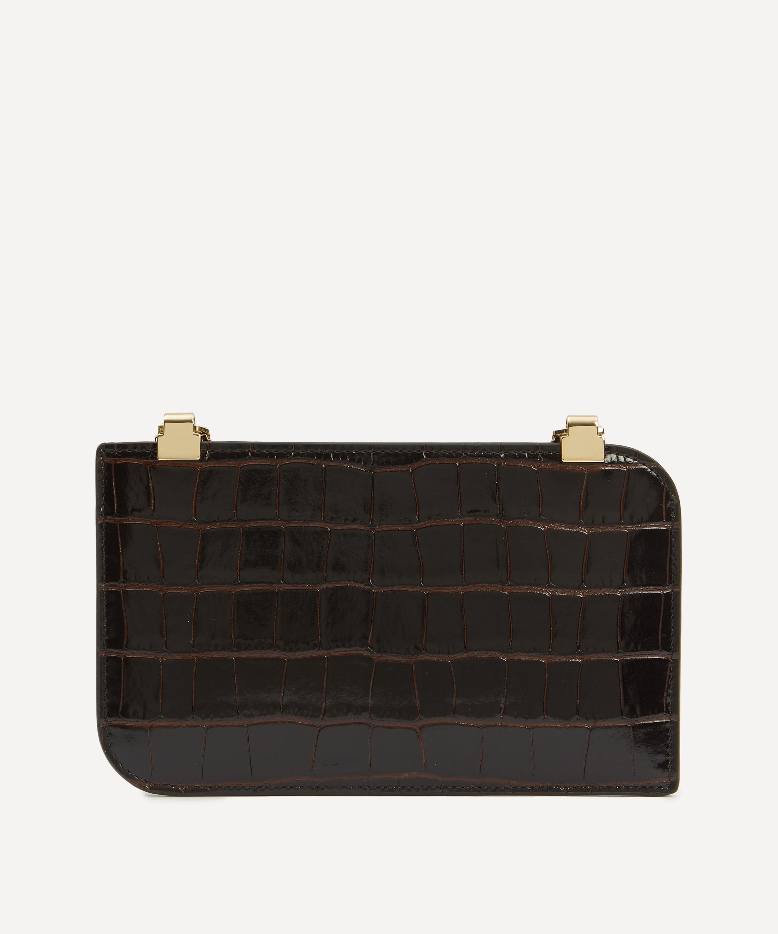 Toteme - Embossed Leather Chain Clutch Bag image number 3