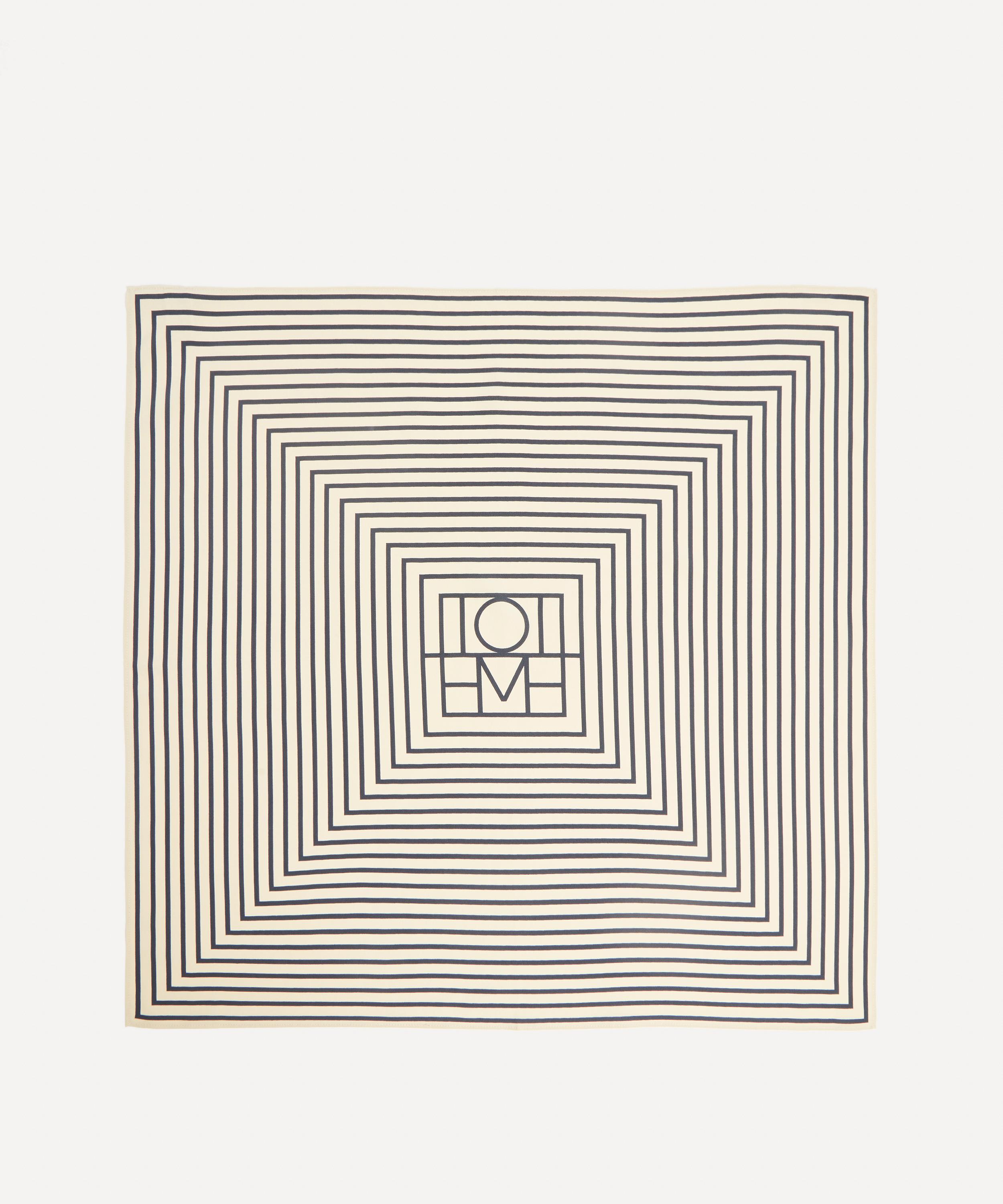 Toteme - Signature Monogram Silk Scarf