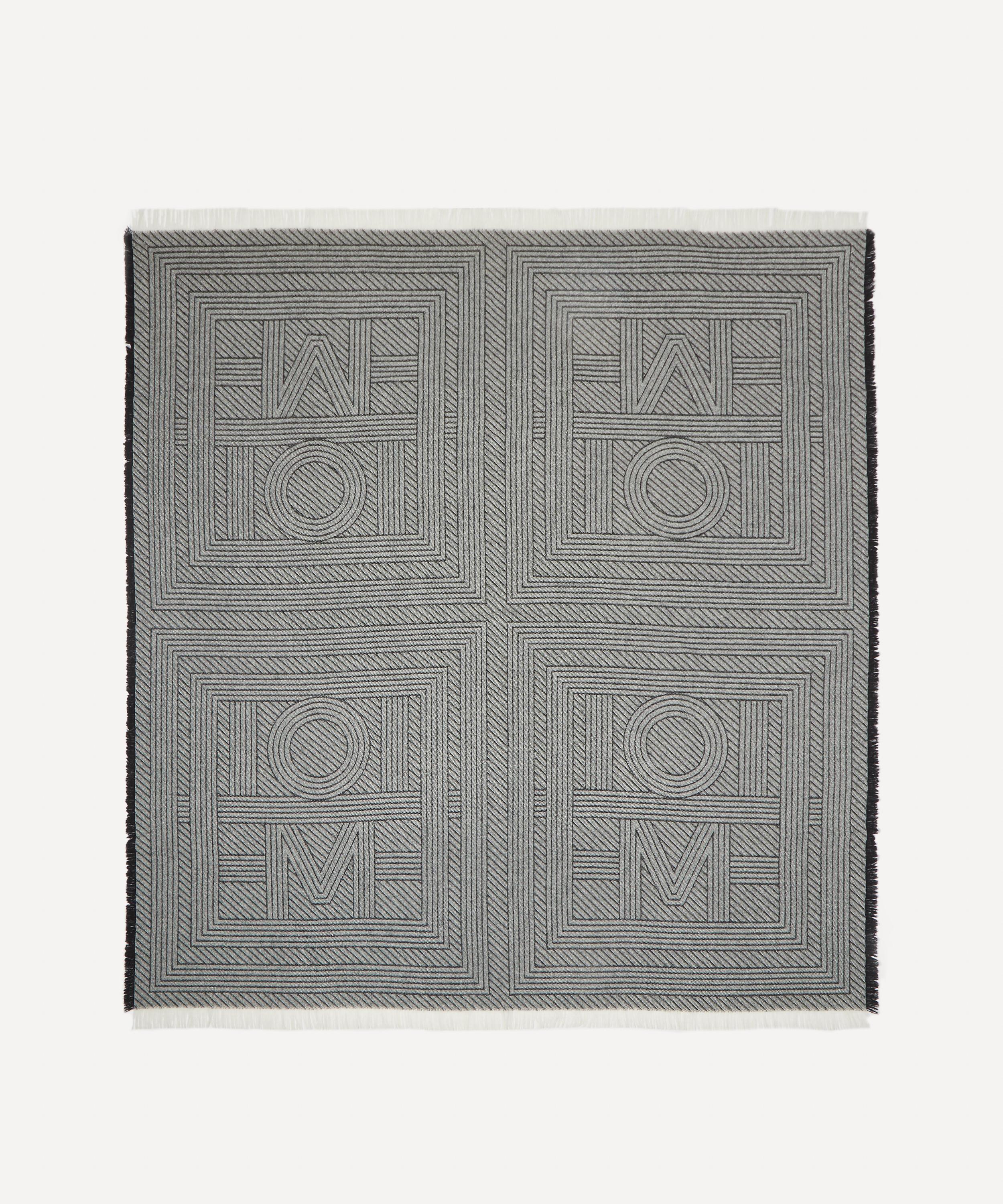 Toteme - Striped Monogram Wool Scarf image number 1