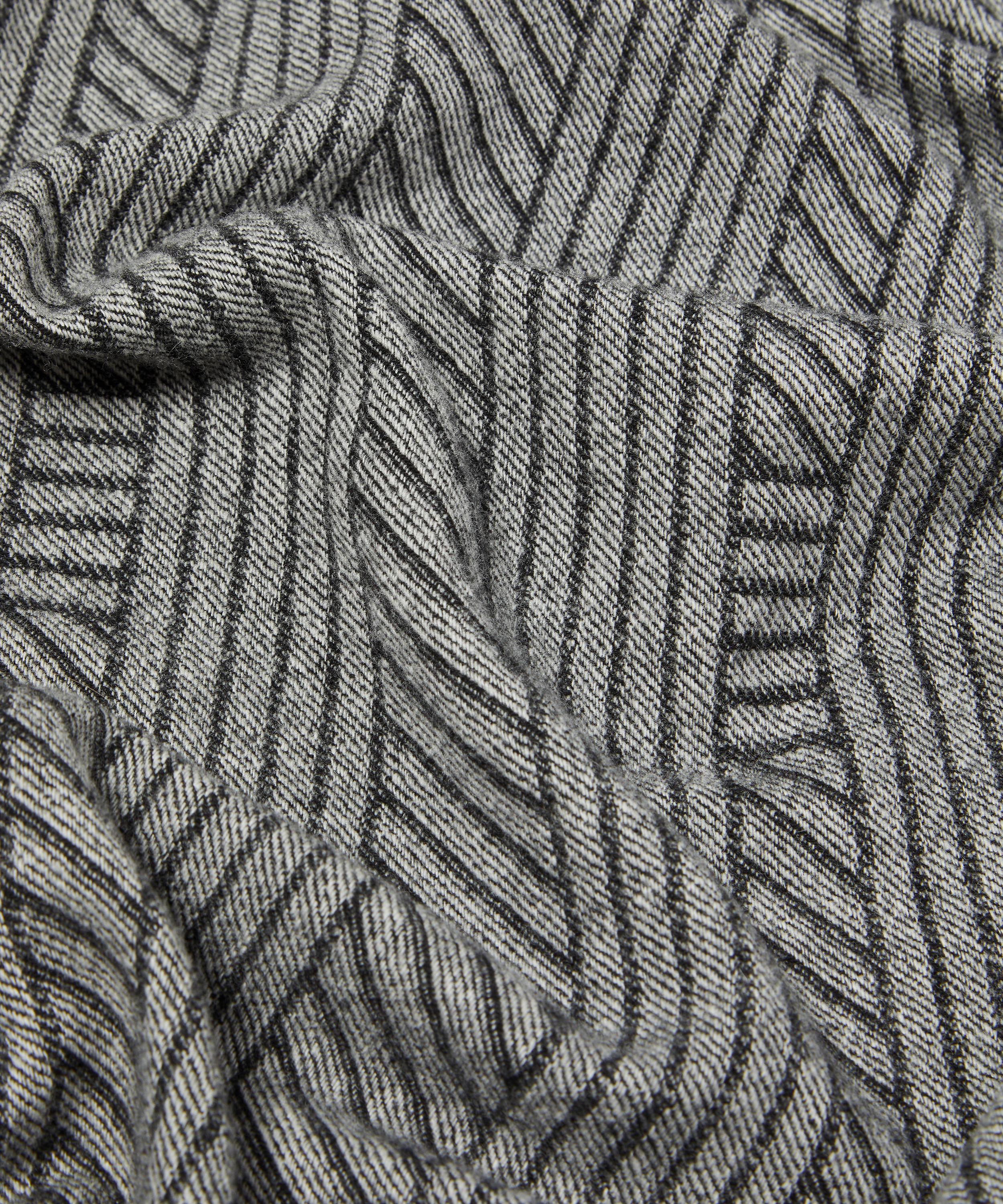 Toteme - Striped Monogram Wool Scarf image number 3