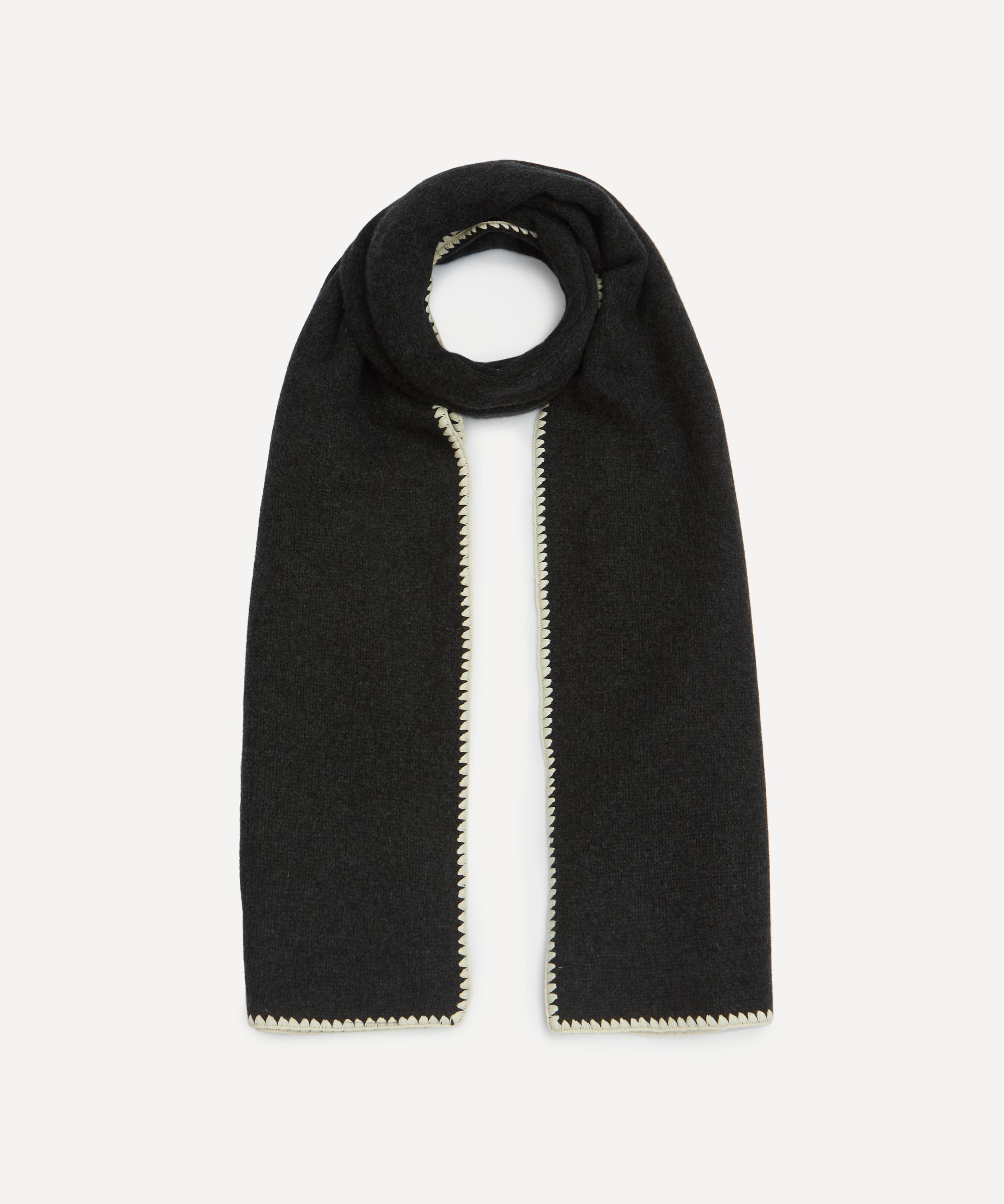 Toteme - Embroidered Wool Cashmere Scarf image number 1