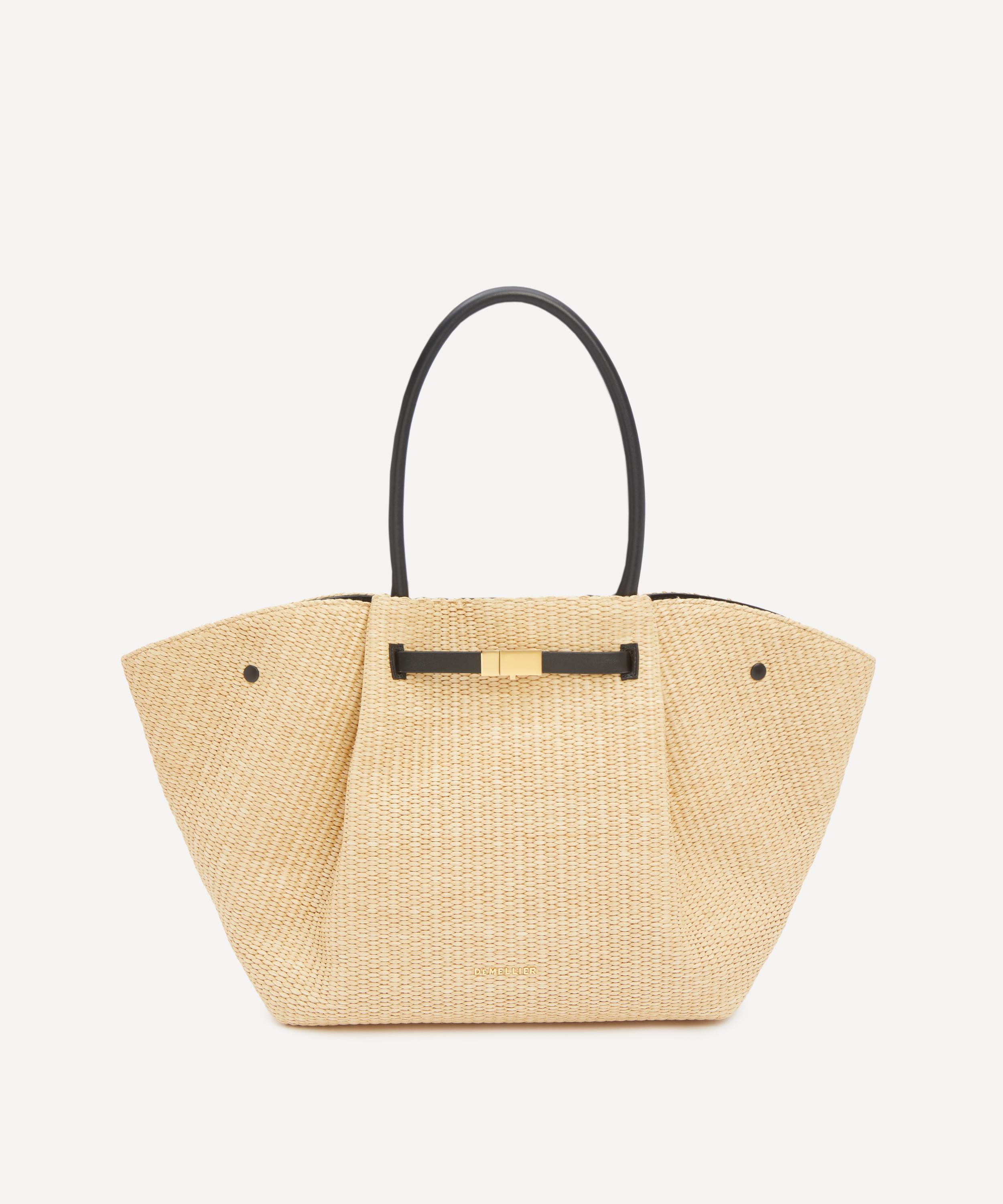 DeMellier - Midi New York Raffia Tote Bag