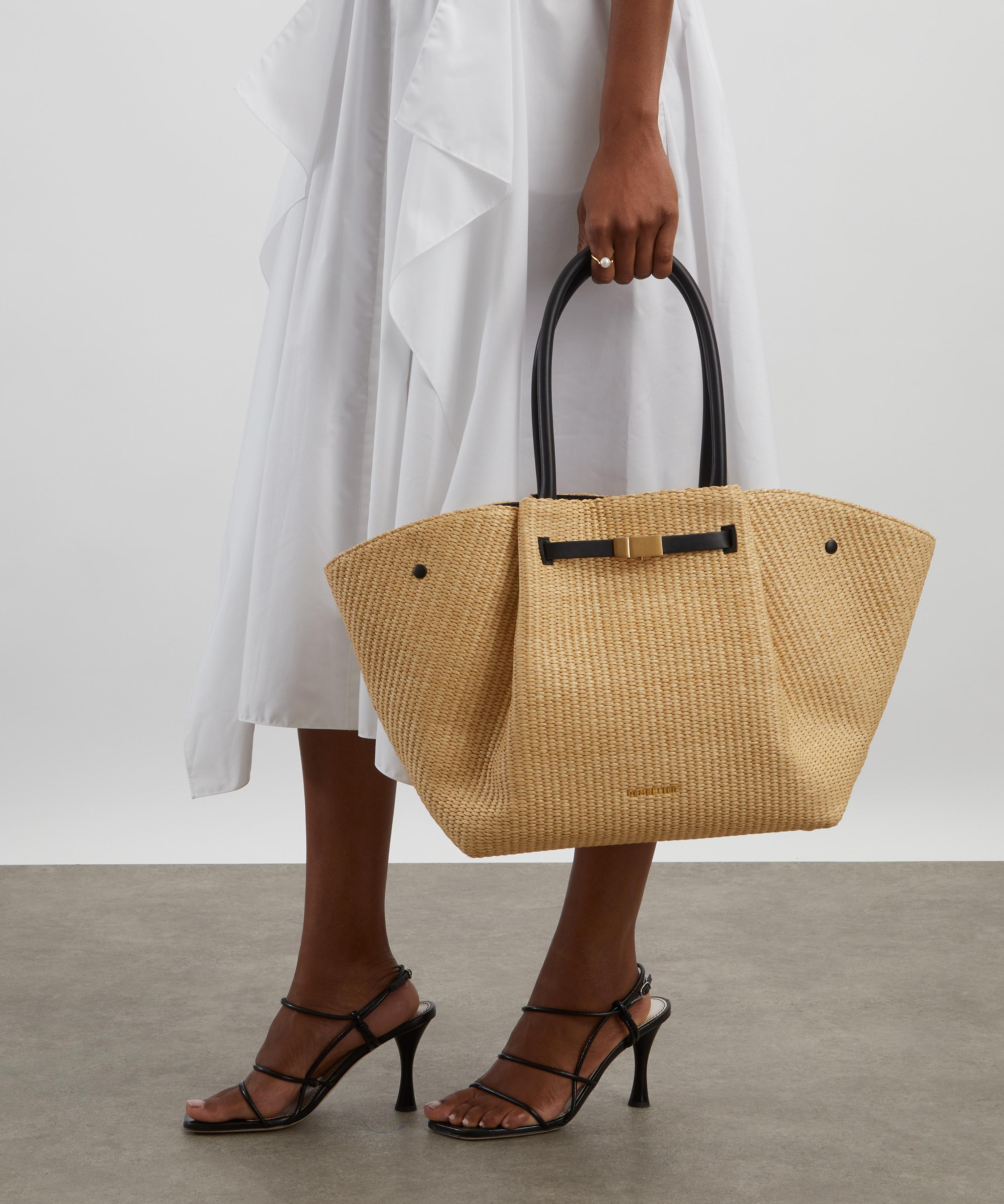 DeMellier - Midi New York Raffia Tote Bag image number 0