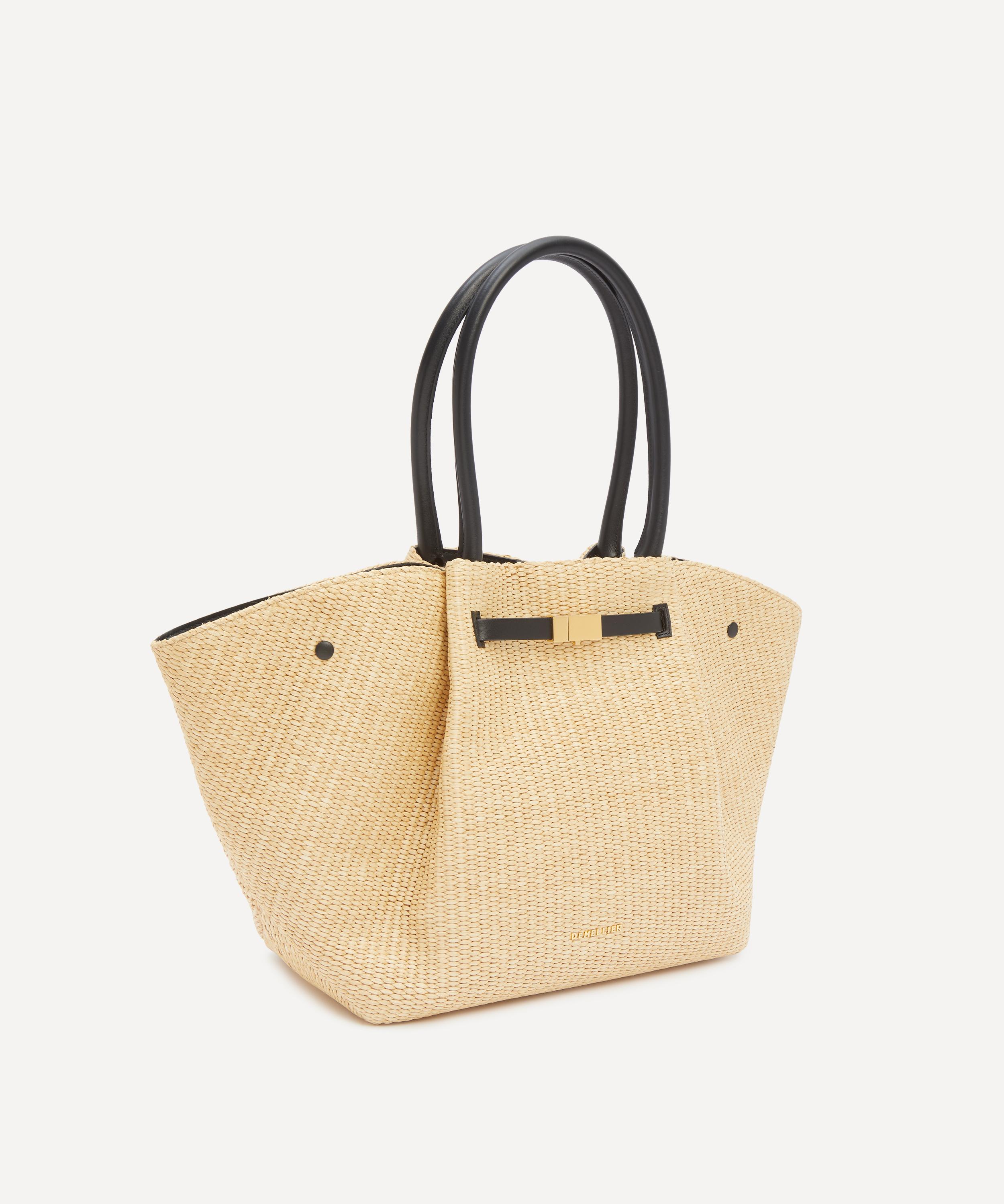 DeMellier - Midi New York Raffia Tote Bag image number 2