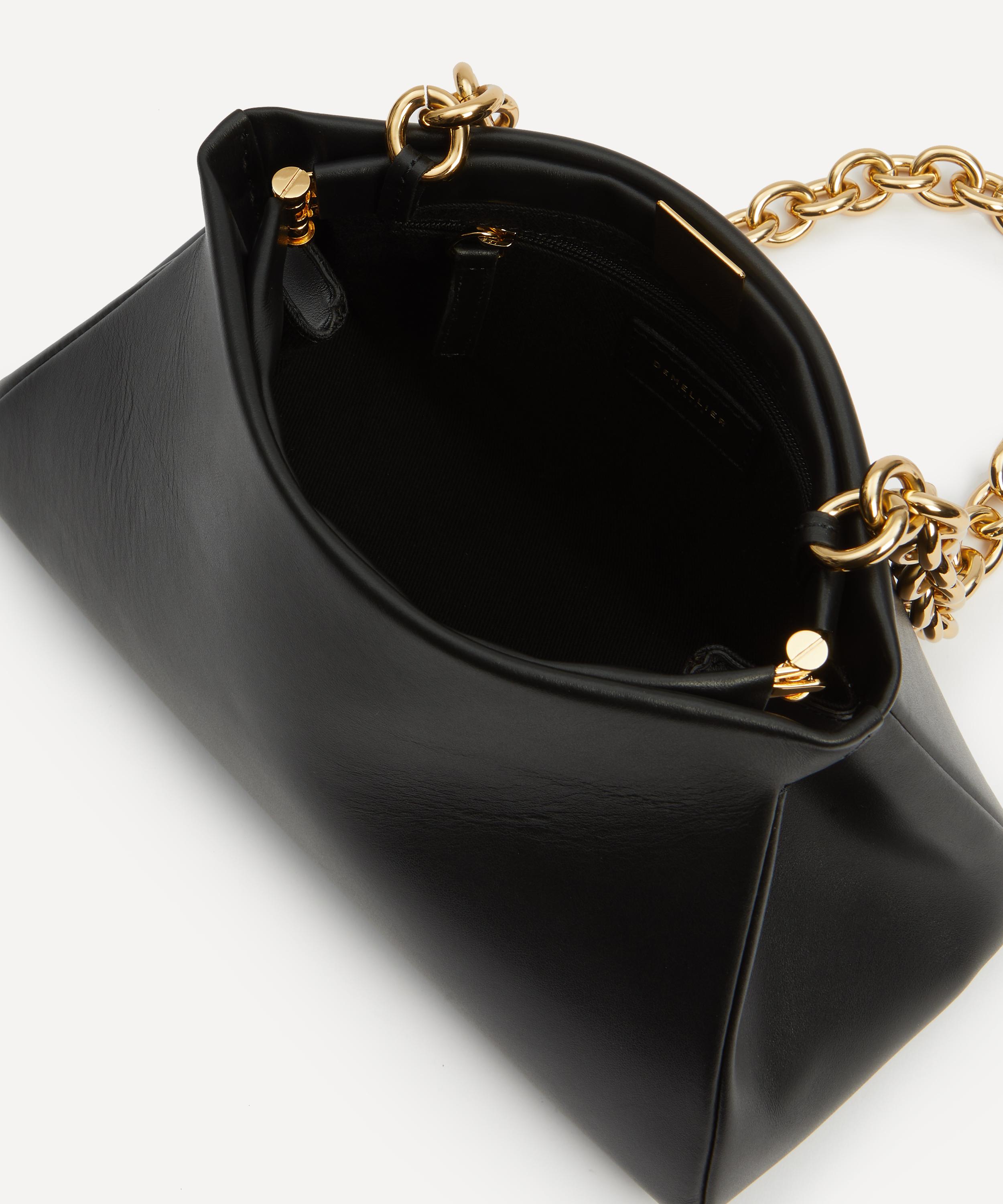 Cannes Chunky Chain Leather Clutch