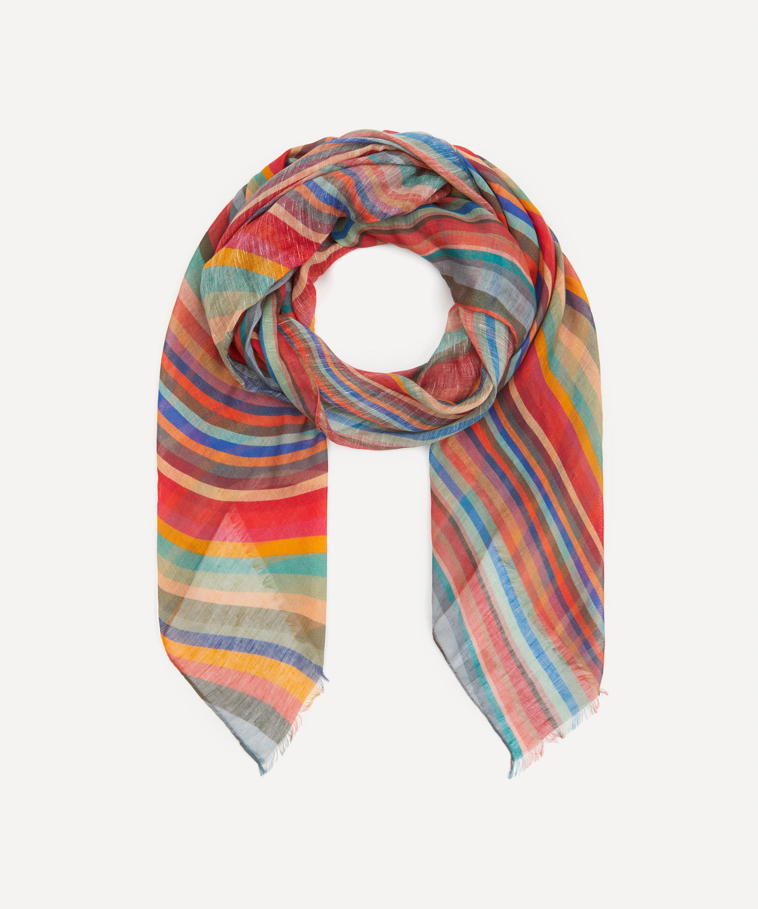 Paul Smith - Modal Silk Blend Swirl Scarf image number 1