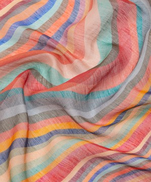 Paul Smith - Modal Silk Blend Swirl Scarf image number 3