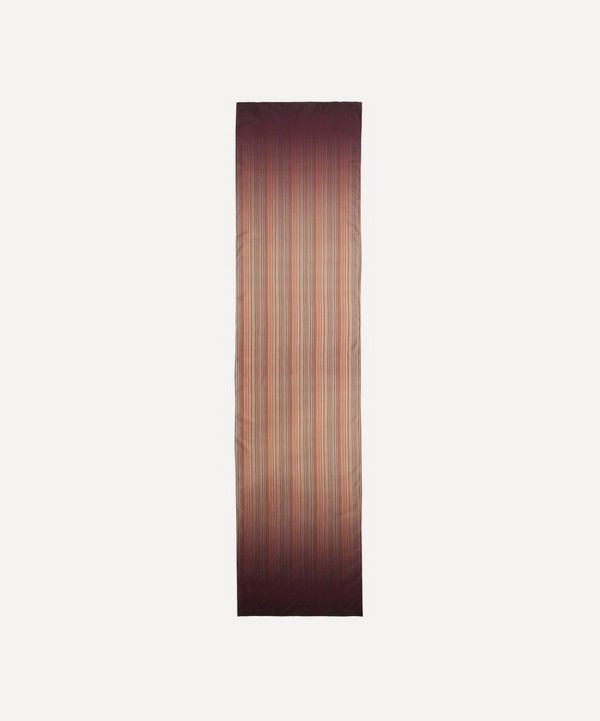 Paul Smith - Ombre Signature Stripe Silk Scarf image number null