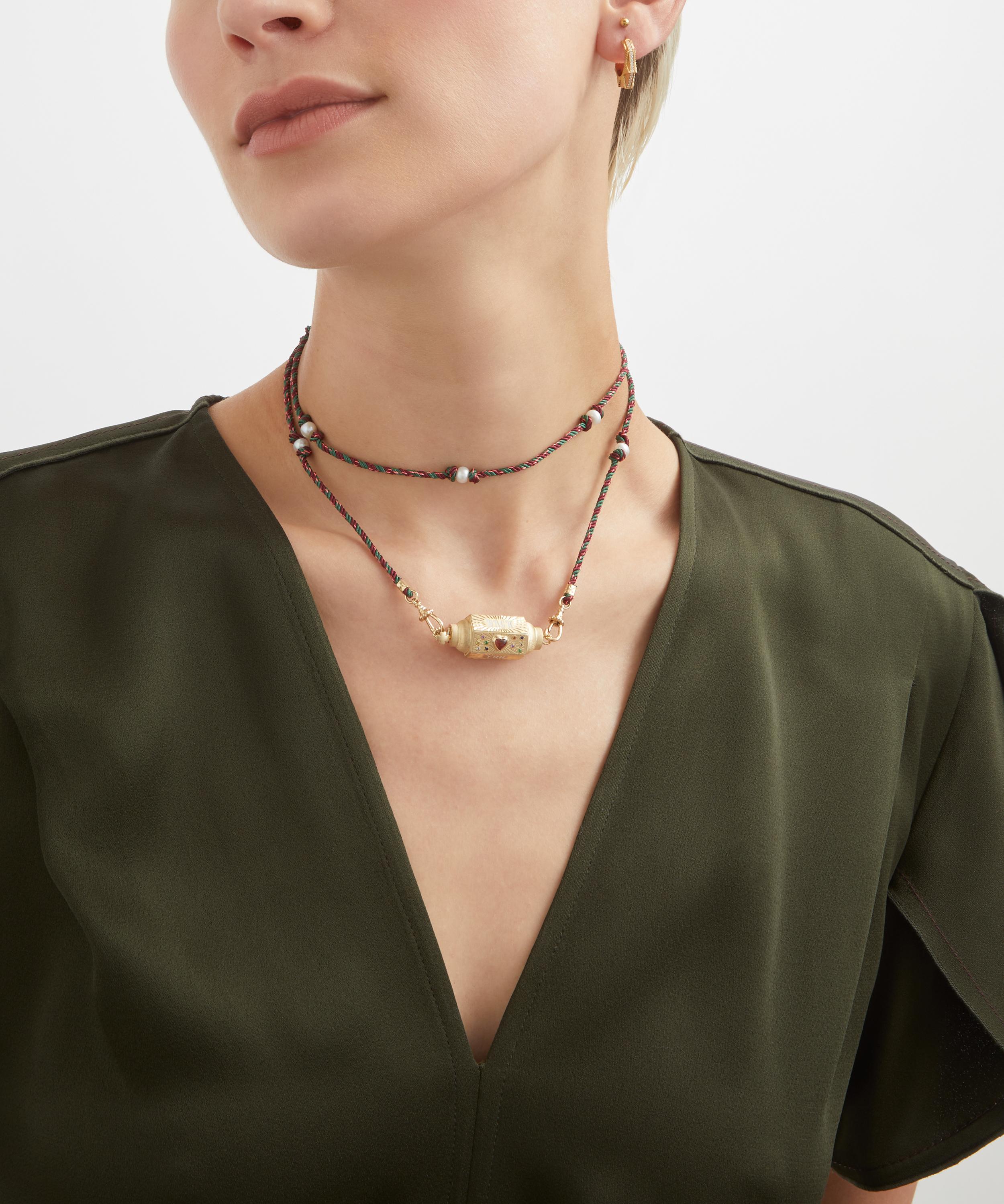 Marie Lichtenberg - 14ct Gold Love You Locket Necklace