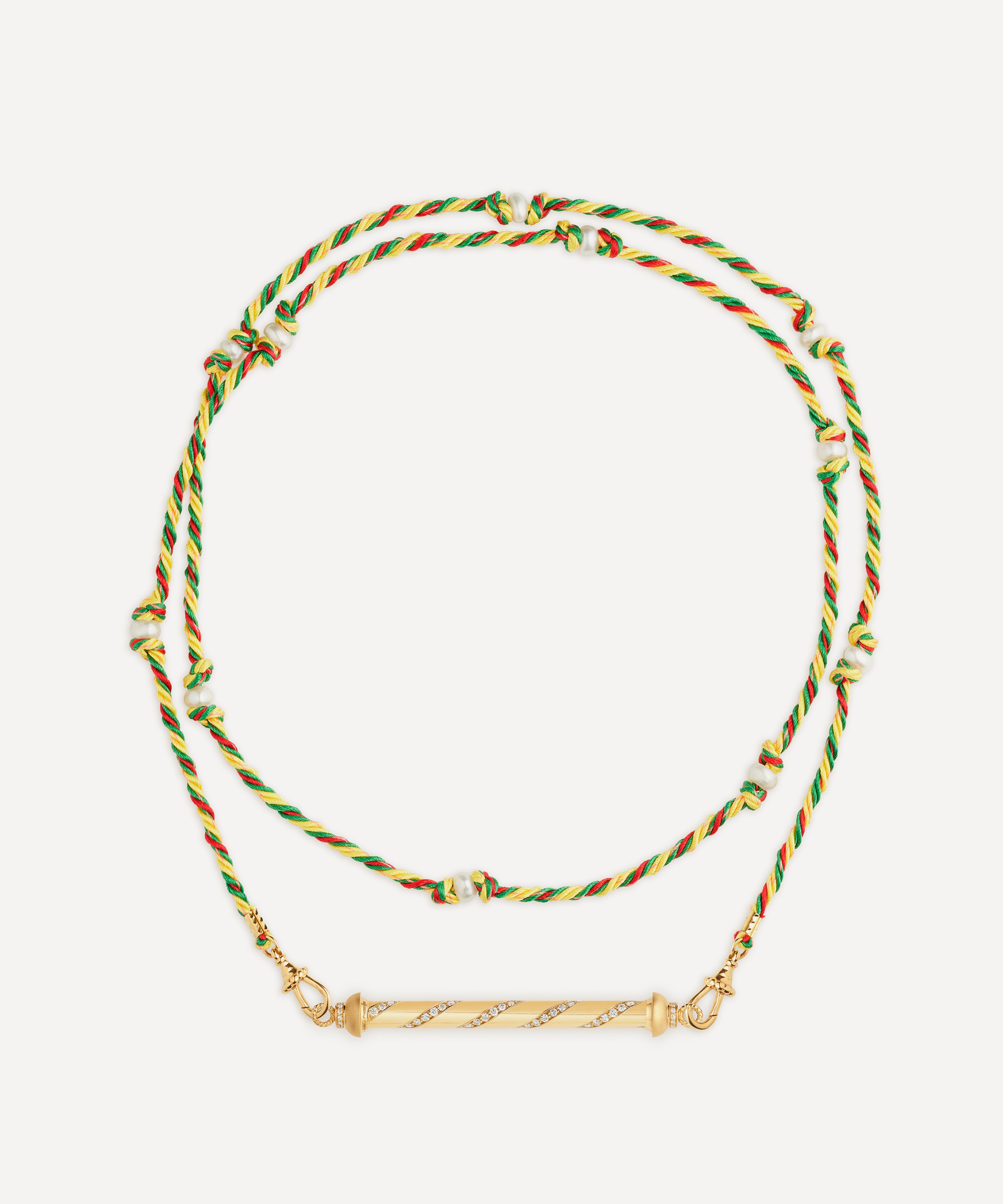 Marie Lichtenberg - 18ct Gold Candy Cane Pendant Necklace