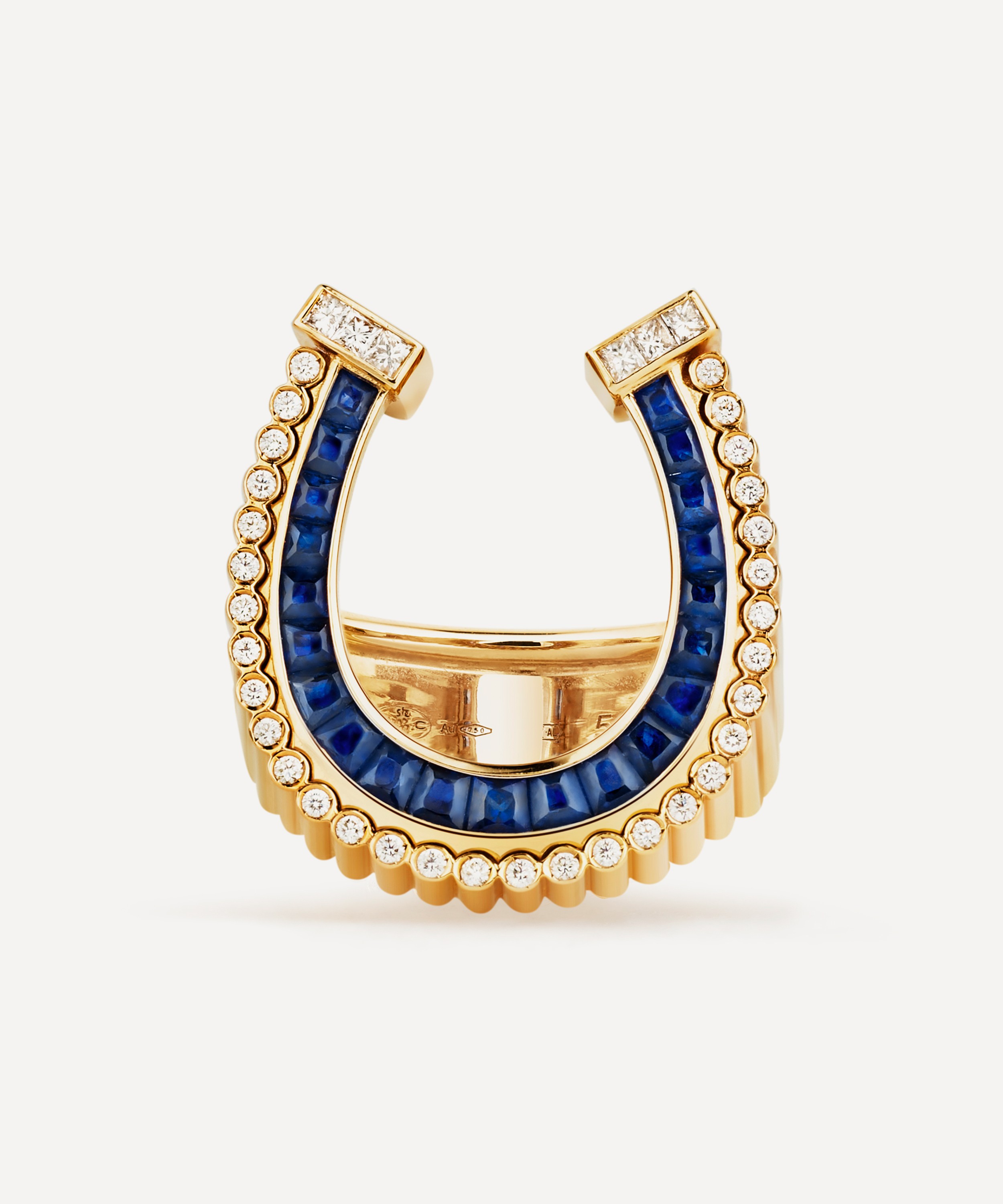 Marie Lichtenberg - 18ct Gold Horseshoe Ring image number 0