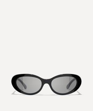 CHANEL - Oval Sunglasses image number 0