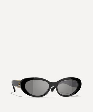 CHANEL - Oval Sunglasses image number 1
