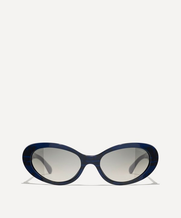 CHANEL - Oval Sunglasses image number null