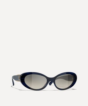 CHANEL - Oval Sunglasses image number 1