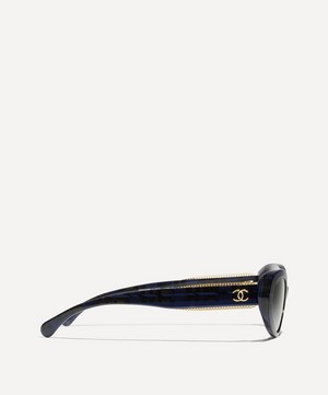 CHANEL - Oval Sunglasses image number 2